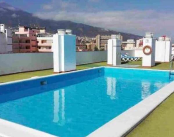 Toplage. Blick. Sauber. Guenstig. Pool. Gepflegt Puerto de la Cruz  Buitenkant foto